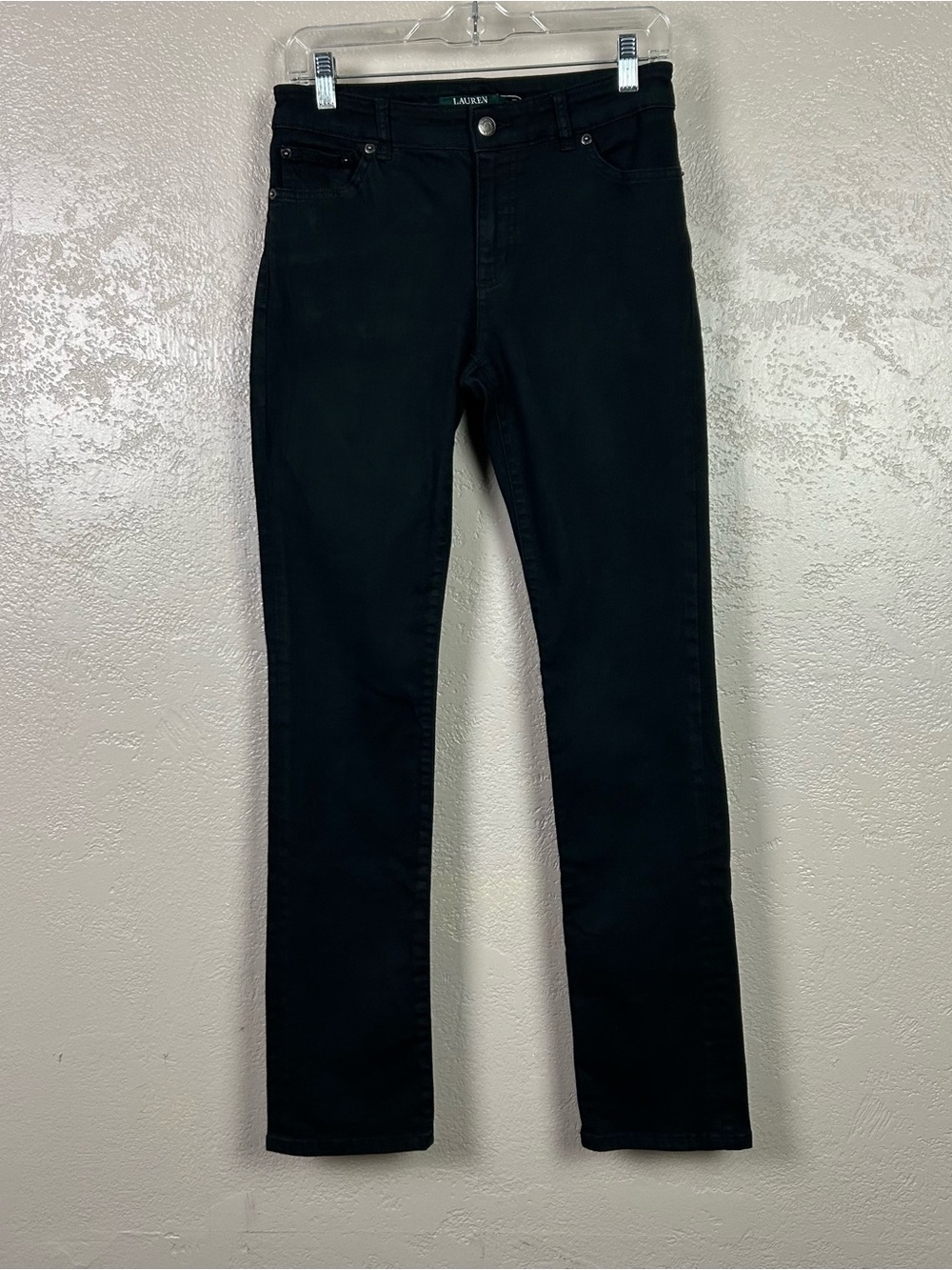 Ralph Lauren Women's Straight Leg Black Jeans